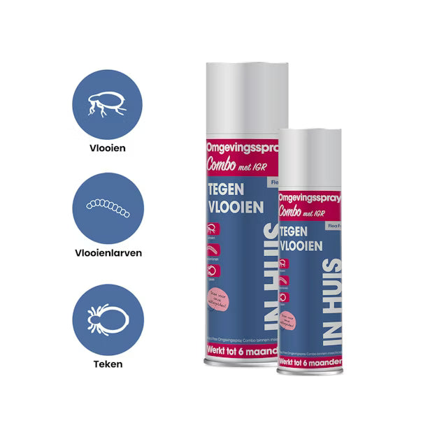Flea Free Omgevingsspray Combo met IGR – 6 Maanden Bescherming