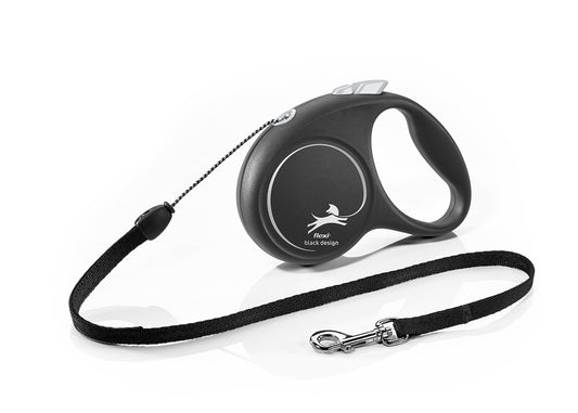 Flexi Black Design Cord 5 meter - Ultieme vrijheid & controle (medium - 20 kilo)