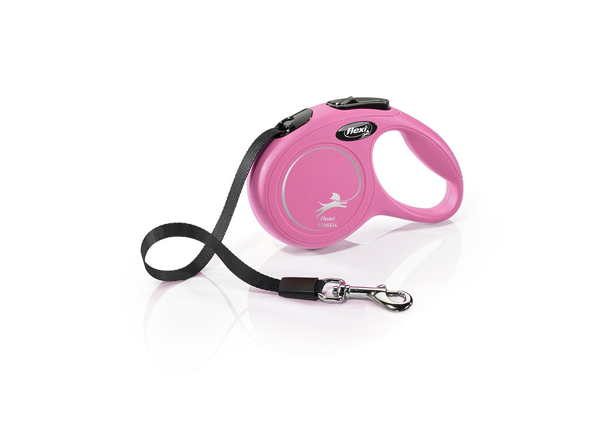 Flexi Classic M Tape 5 m rollijn voor honden tot 25 kg – tape mechanisme