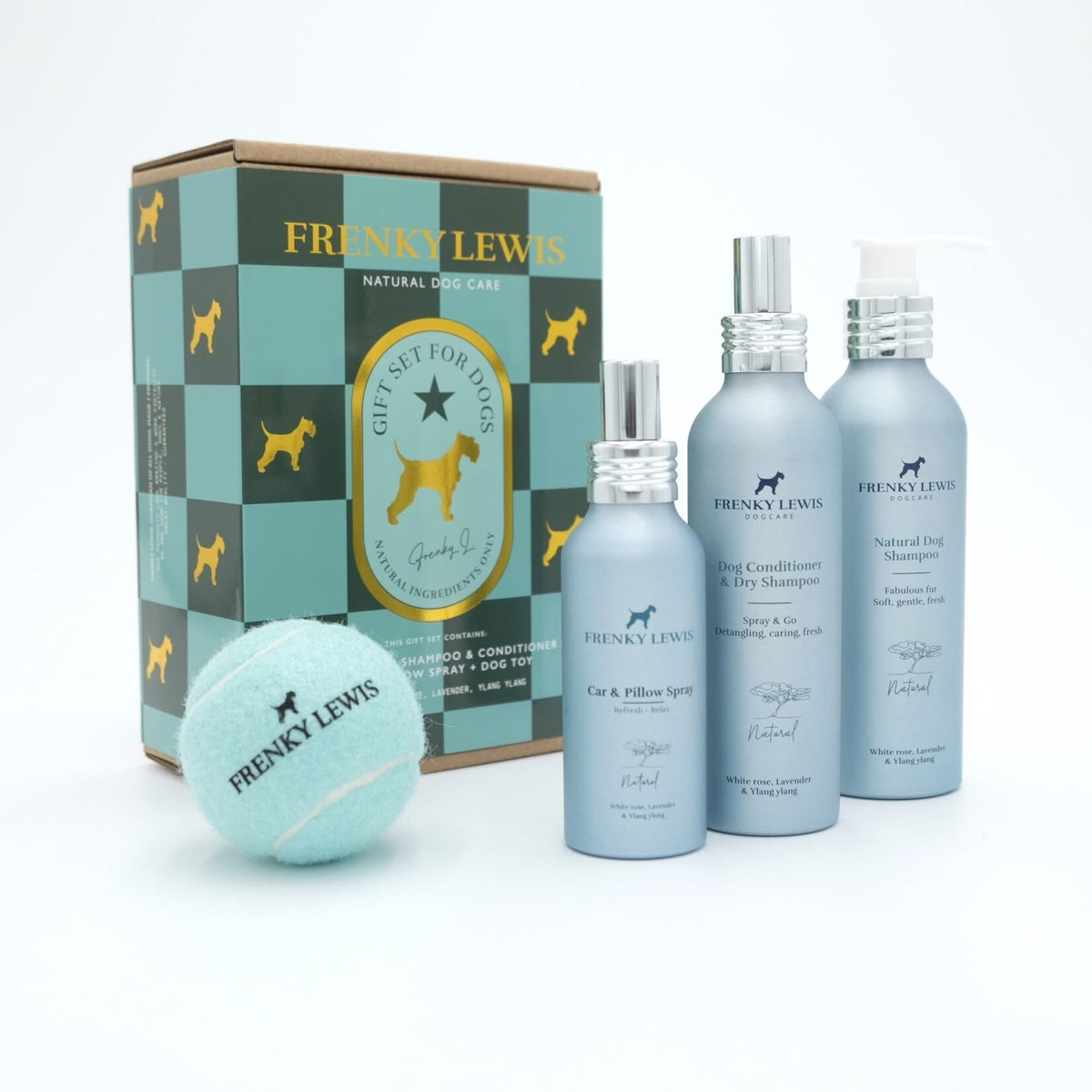 Frenky Lewis Puppy Gift Set Witte Roos, Lavendel & Ylang Ylang productfoto