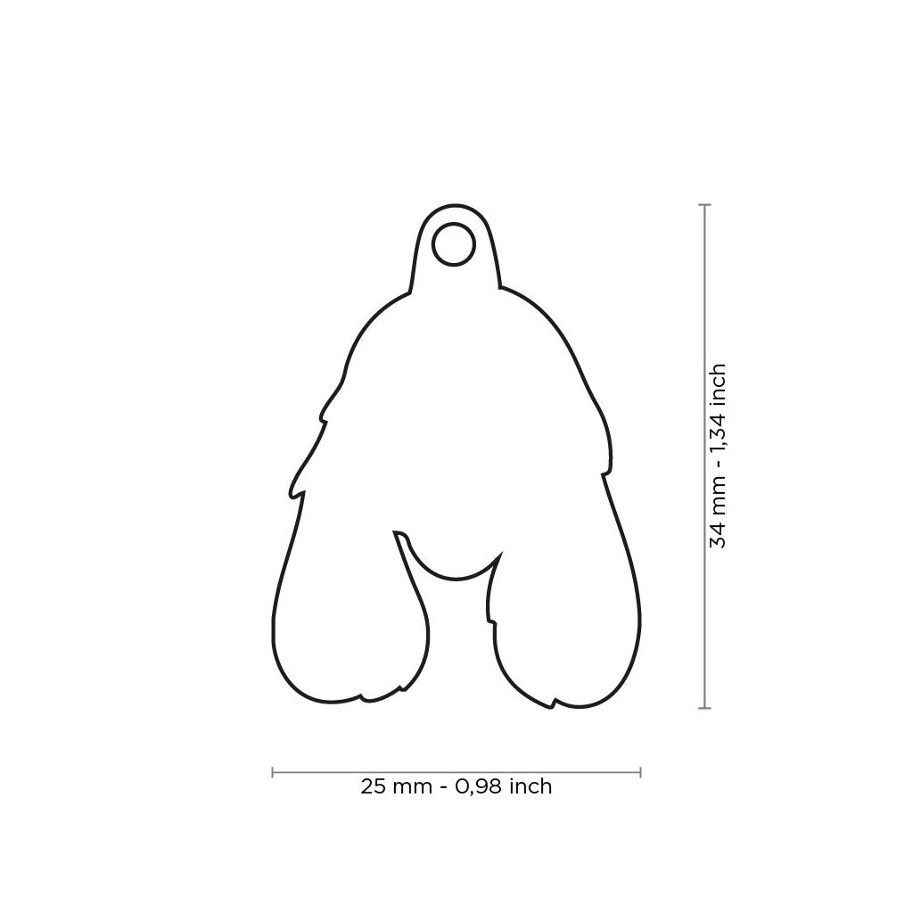 My Family Hondenpenning Black and White Cocker | Gratis Gravure