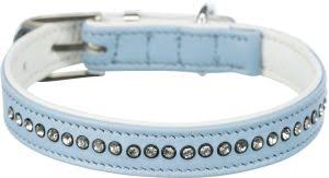 Trixie Comfort Halsband met Strass-steentjes Blauw