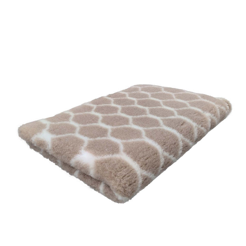Vetbed Honey – Beige met wit & Ultrazacht comfort