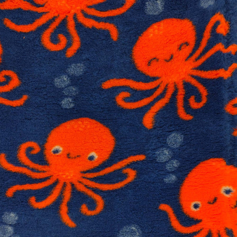 Vetbed Octopus – Oranje met blauw & Ultrazacht comfort