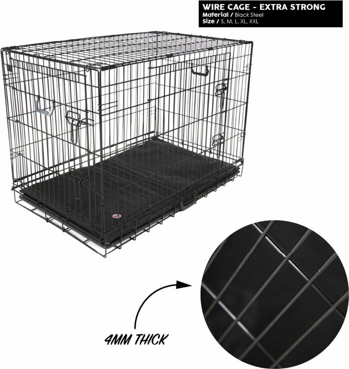 Prime Line Hondenbench Premium – Sterk & handzaam