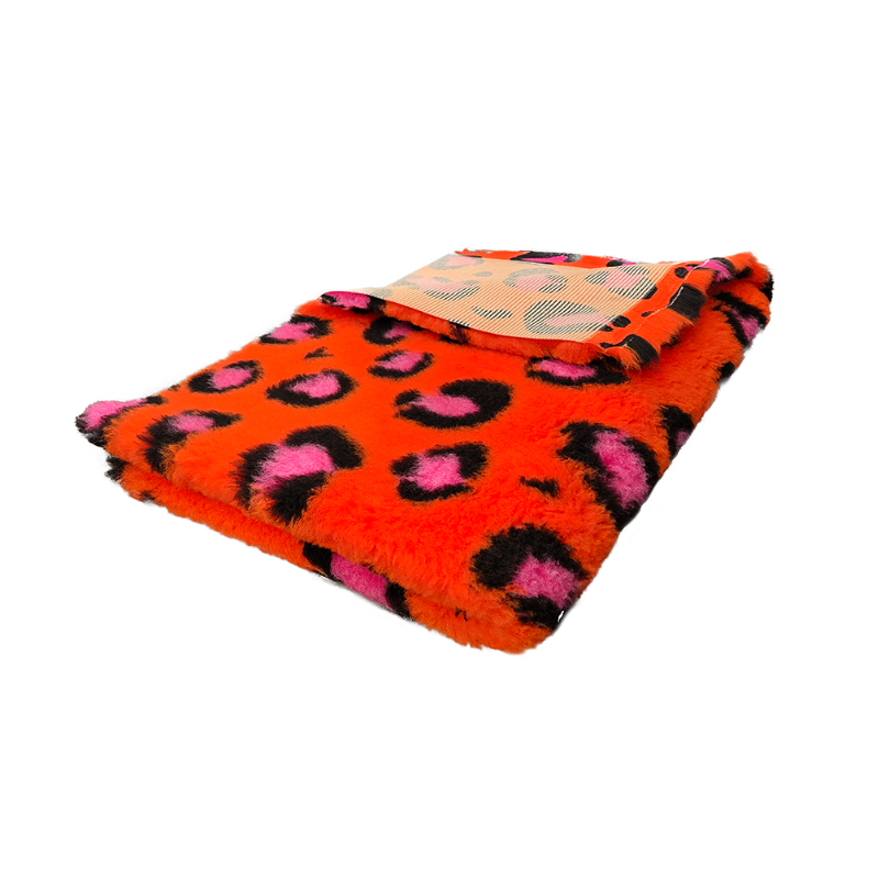 Vetbed Panter – Oranje met zwart & Ultrazacht comfort