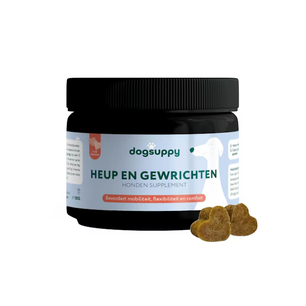 DogSuppy Heup & Gewrichten chewies – supplement voor soepele gewrichten en mobiliteit (60 stuks)