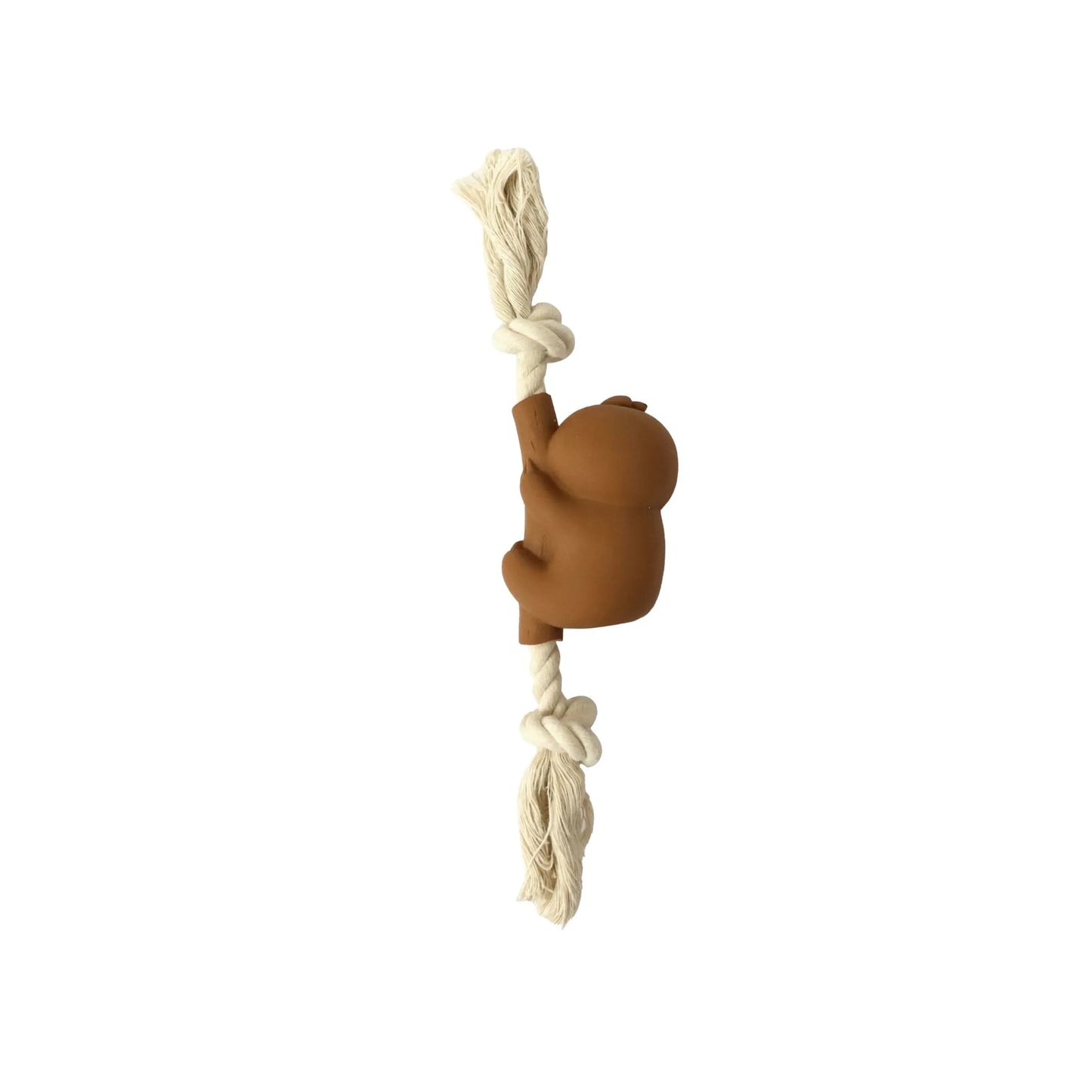 Quapas Climbing Luiaard Puppy Speeltje – Vinyl Hondenspeeltje met Touw