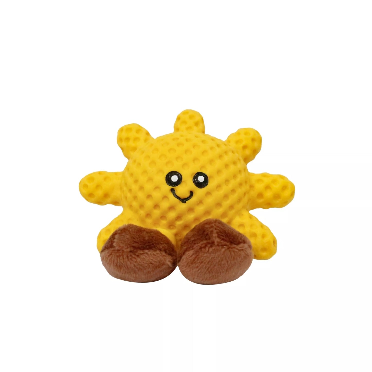 Quapas puppy speeltje Sunny 7 cm – zacht latex hondenspeeltje met pieper