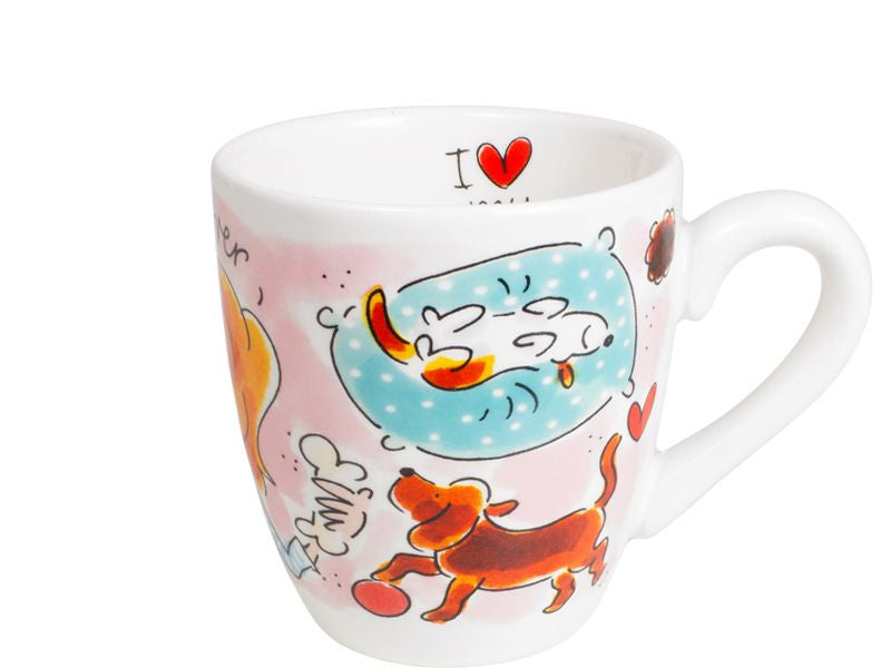 Blond Amsterdam Minimok Dog Lover 0,2L – Keramische Mok met Honden & Quote “I love my dog”