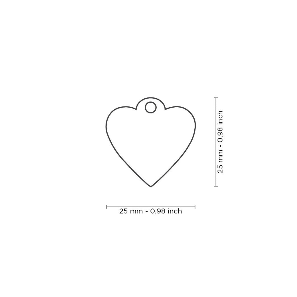My Family Hondenpenning Small Pink Glitter Heart | Gratis Gravure