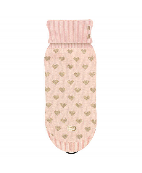 Milk & Pepper Rosane – Roze Hondentrui met Gouden Hartjes