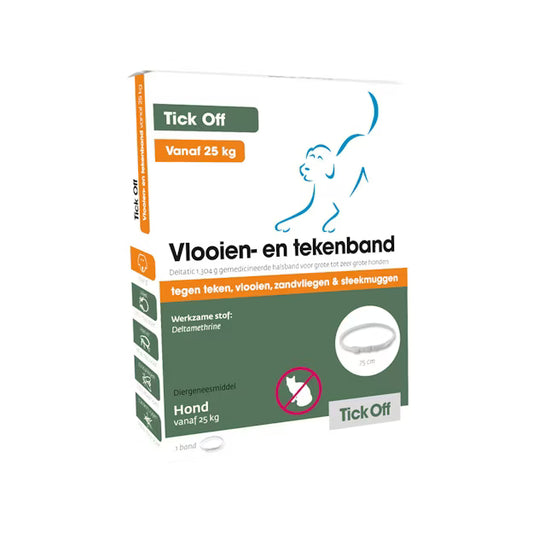 Tick Off vlooien- en tekenband 75 cm voor grote hond