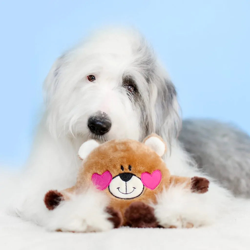ZippyPaws Bear in Love – Pluche Hondenspeelgoed