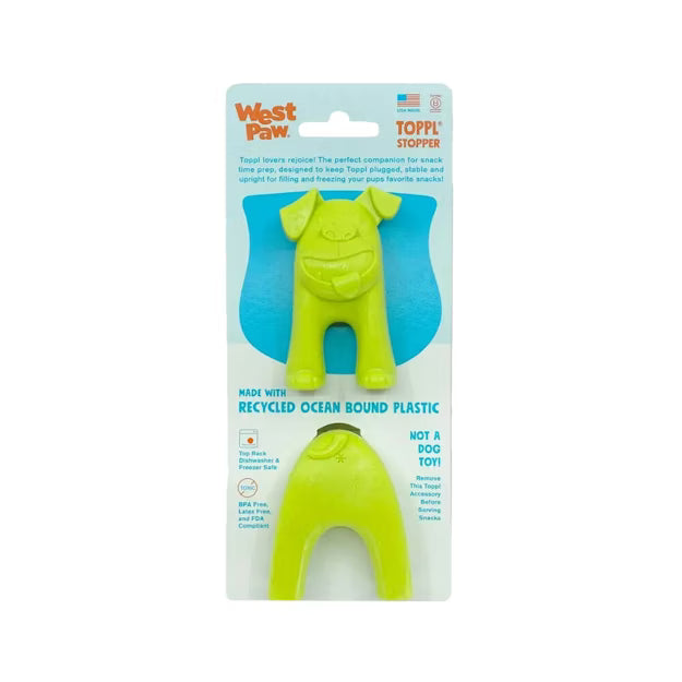 West Paw Toppl Stopper – Lekvrije afsluiter voor Toppl (alle maten) | stabiel vullen & invriezen