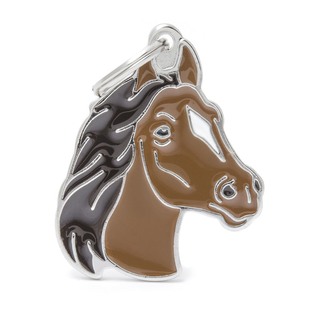 My Family Hondenpenning Wild Brown Horse | Gratis Gravure
